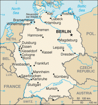Kaart van Duitsland