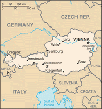 Kaart van Oostenrijk