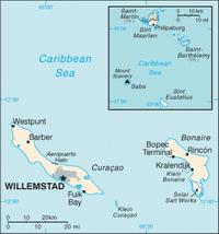 Kaart van Nederlandse Antillen