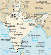 Kaart van India