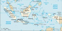 Kaart van Indonesië